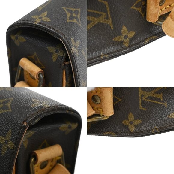 LOUIS VUITTON Cartouchiere MM Shoulder Bag Monogram Leather Brown M51253 32FC087 - Picture 12 of 16